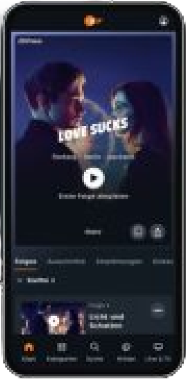The ZDF media library on a smartphone: compact views for short sessions